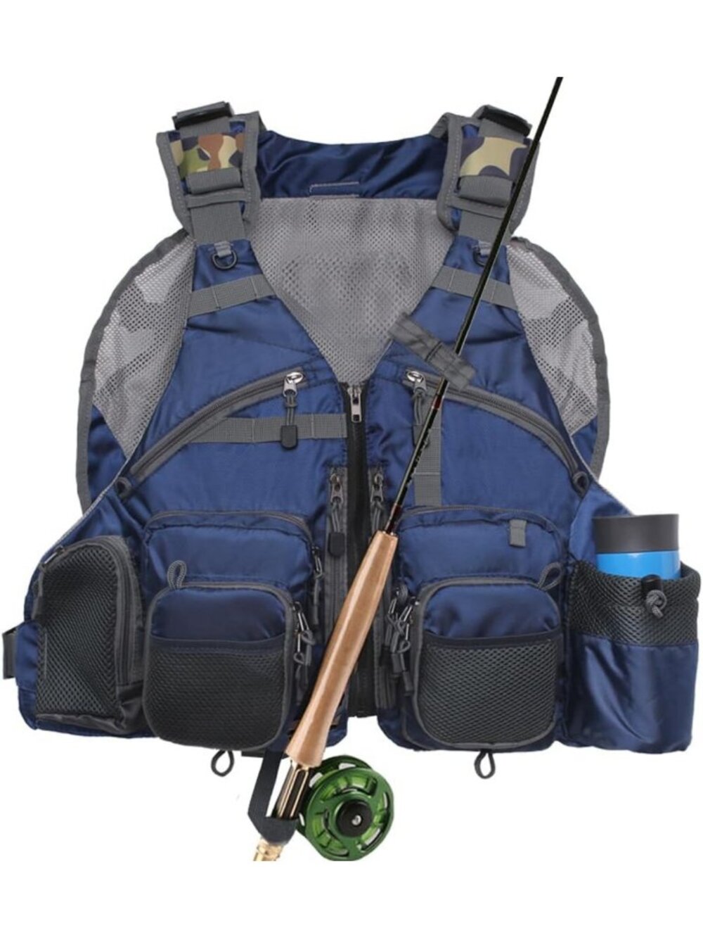Adjustable Fly Fishing Vest Pack for Men & Women - Lightweight, Comfortable